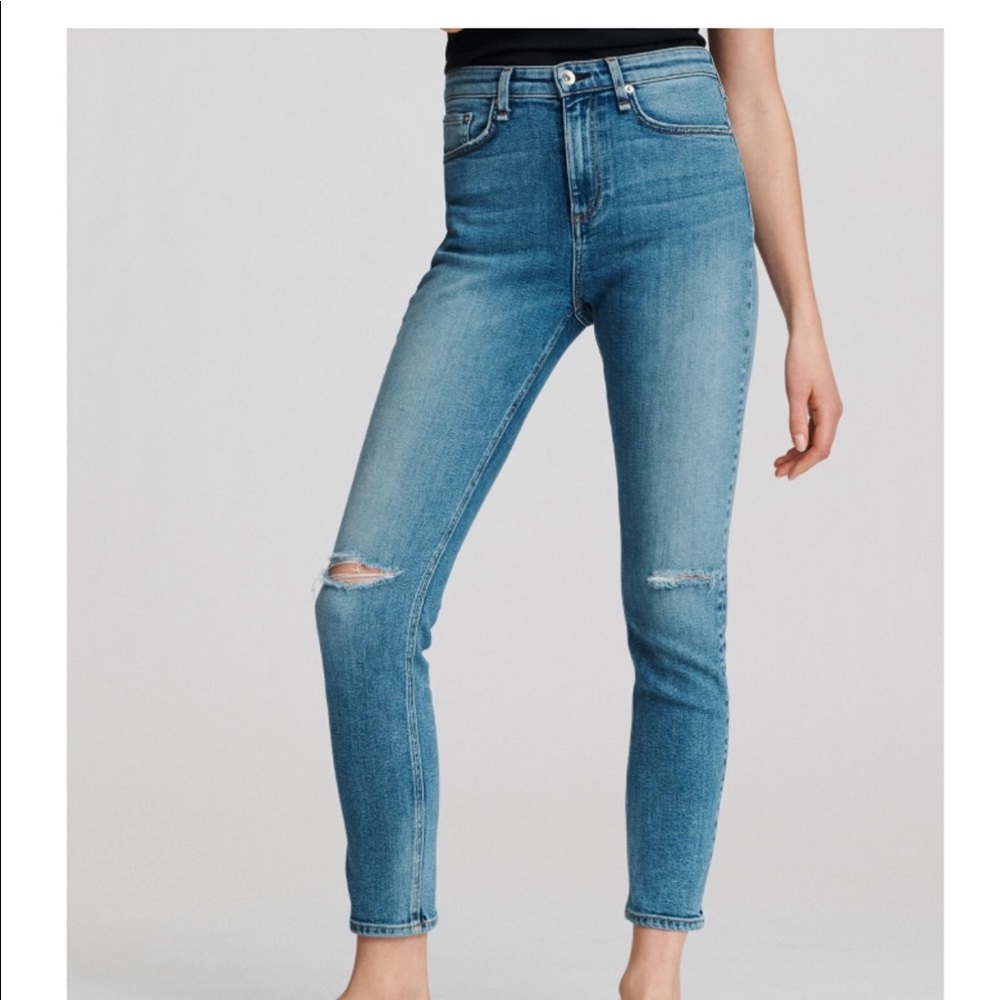 BNWT Rag & Bone Pamela Hi Rise Skinny Ankle Jeans